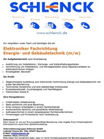 Elektroniker (m/w/d) bei W. Schlenck GmbH in Bayreuth